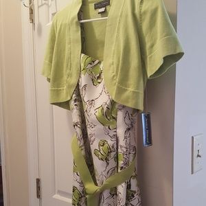 Dress, 2 piece set, bolero short sleeve jacket